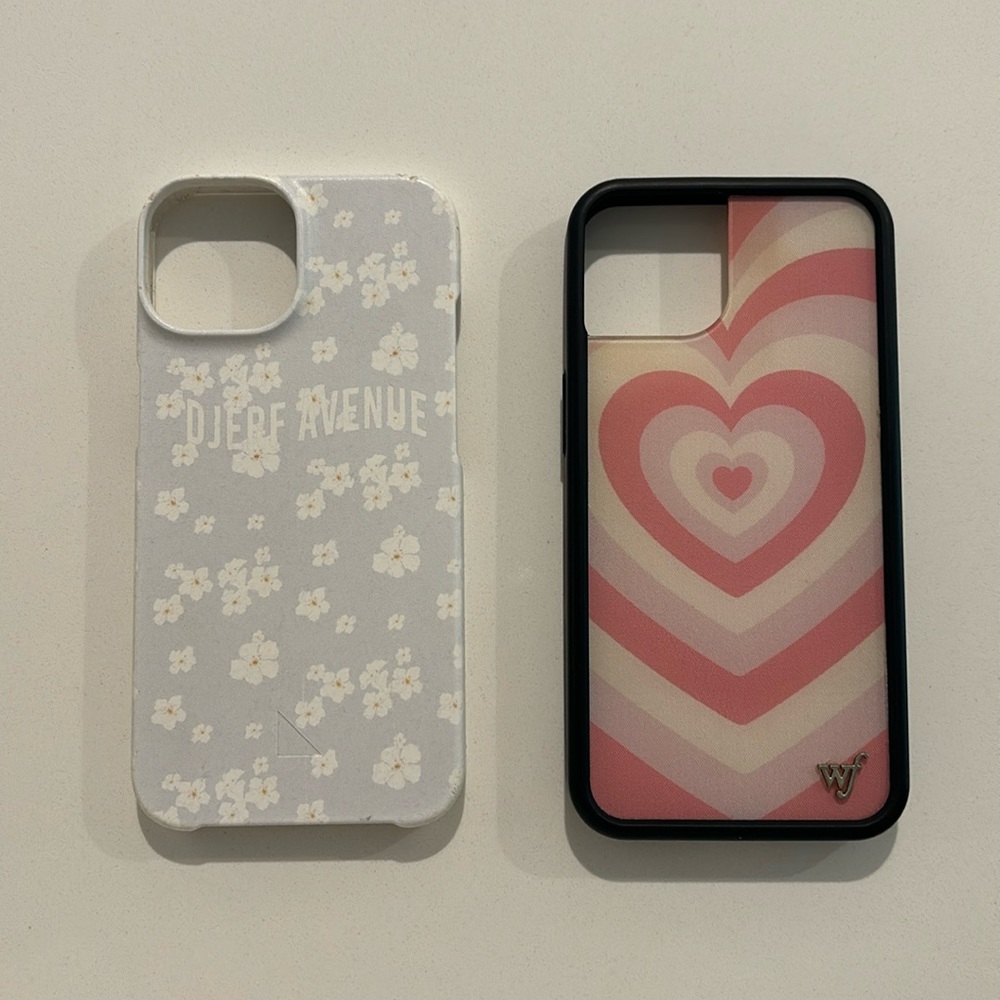 Selling 2 IPhone 13 cases Djerf Ave. and Wildflower